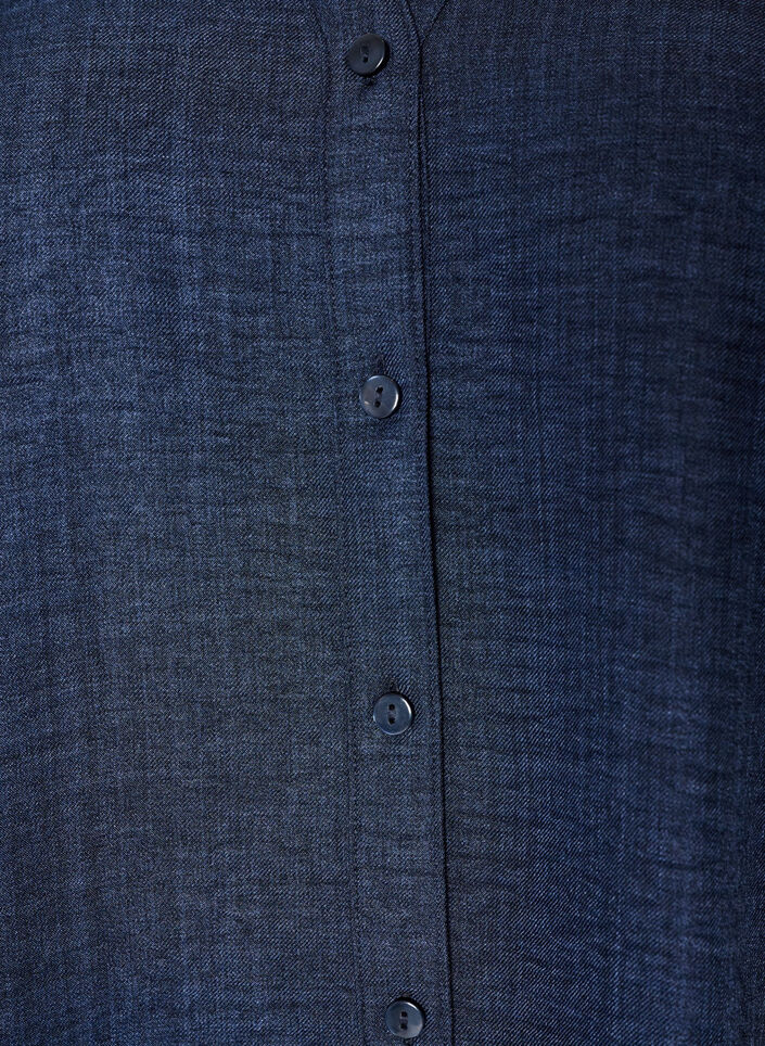 Rento paita V-p&auml;&auml;ntiell&auml;, Sininen, Packshot image number 2