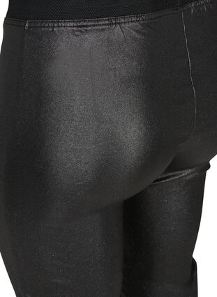 Pitkät kimaltavat legginsit , Black w/glitter, Packshot image number 3