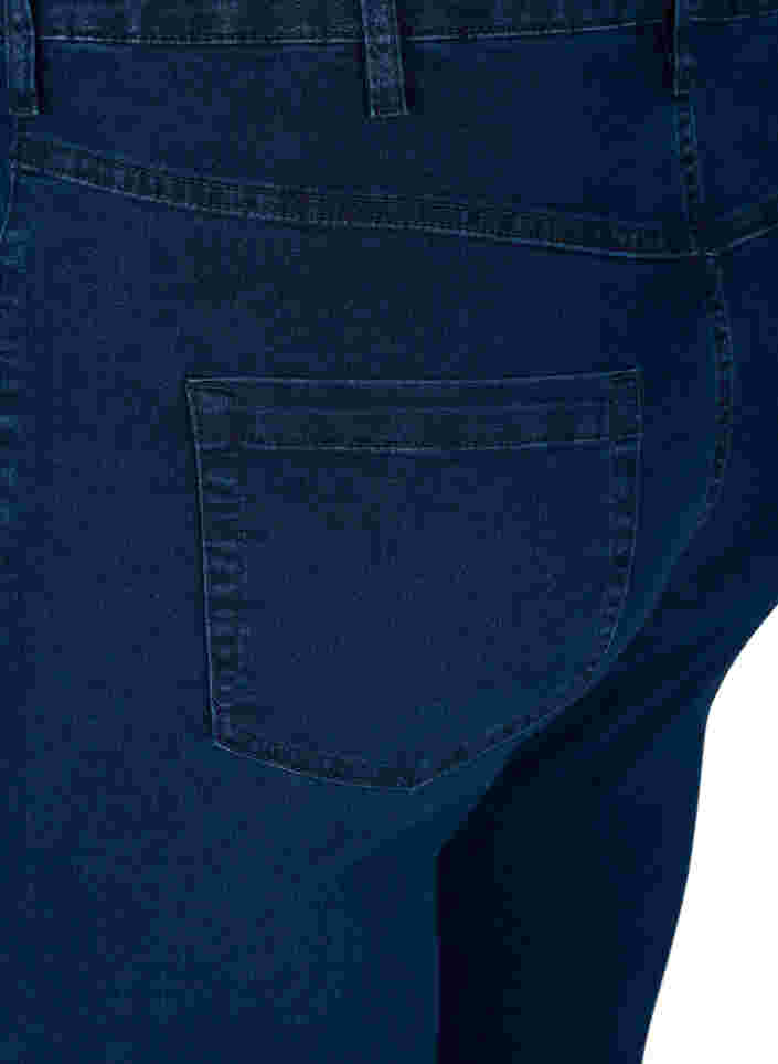 Korkeavyötäröiset super slim Amy-farkut, Dark blue, Packshot image number 3