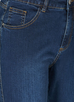 Korkeavyötäröiset Ellen bootcut-farkut, Dark blue denim, Packshot image number 2