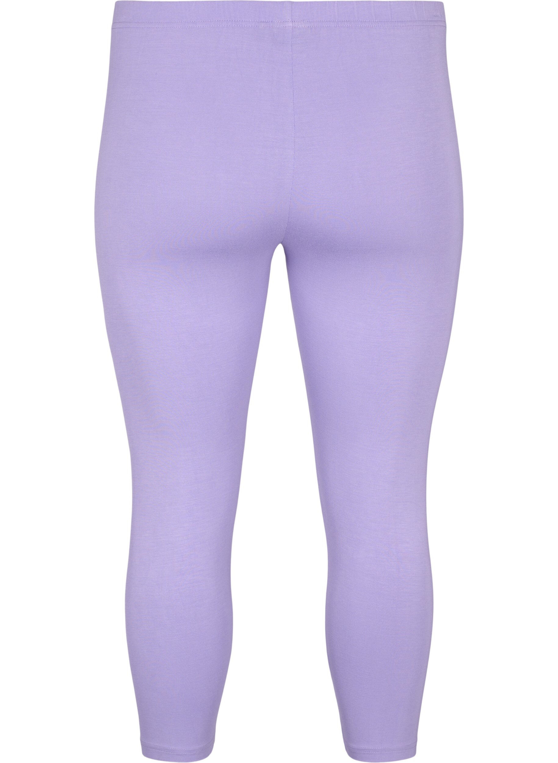 Zizzi 3/4-pituiset viskoosileggingsit, Violetti, Packshot image number 1