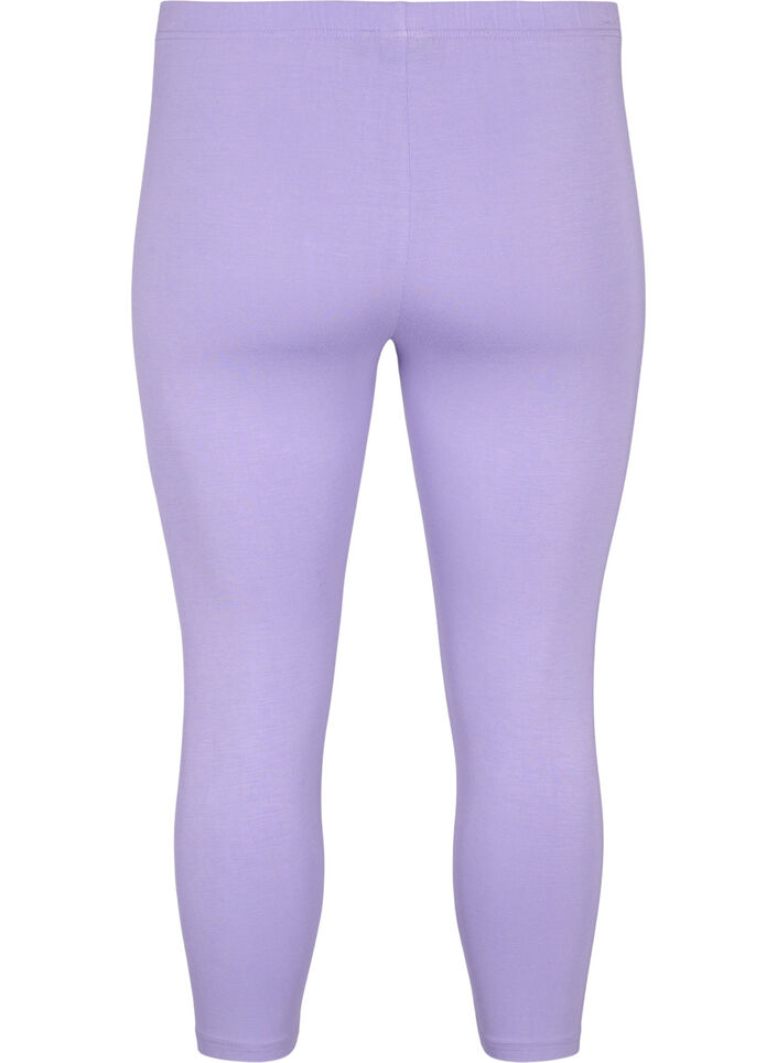 3/4-pituiset viskoosileggingsit, Violetti, Packshot image number 1