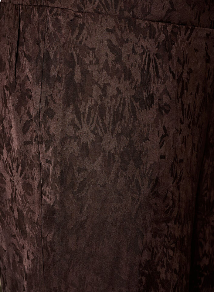 Rennot housut paisley-kuviolla ja korkealla vy&ouml;t&auml;r&ouml;ll&auml;, Ruskea, Packshot image number 2