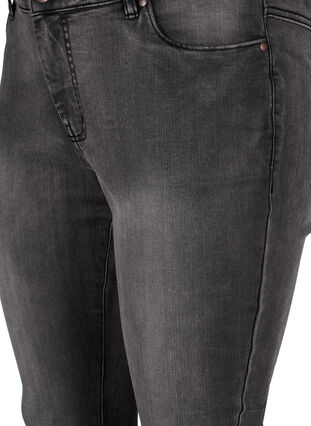 Viona-farkut normaalilla vyötäröllä, Dark Grey Denim, Packshot image number 2
