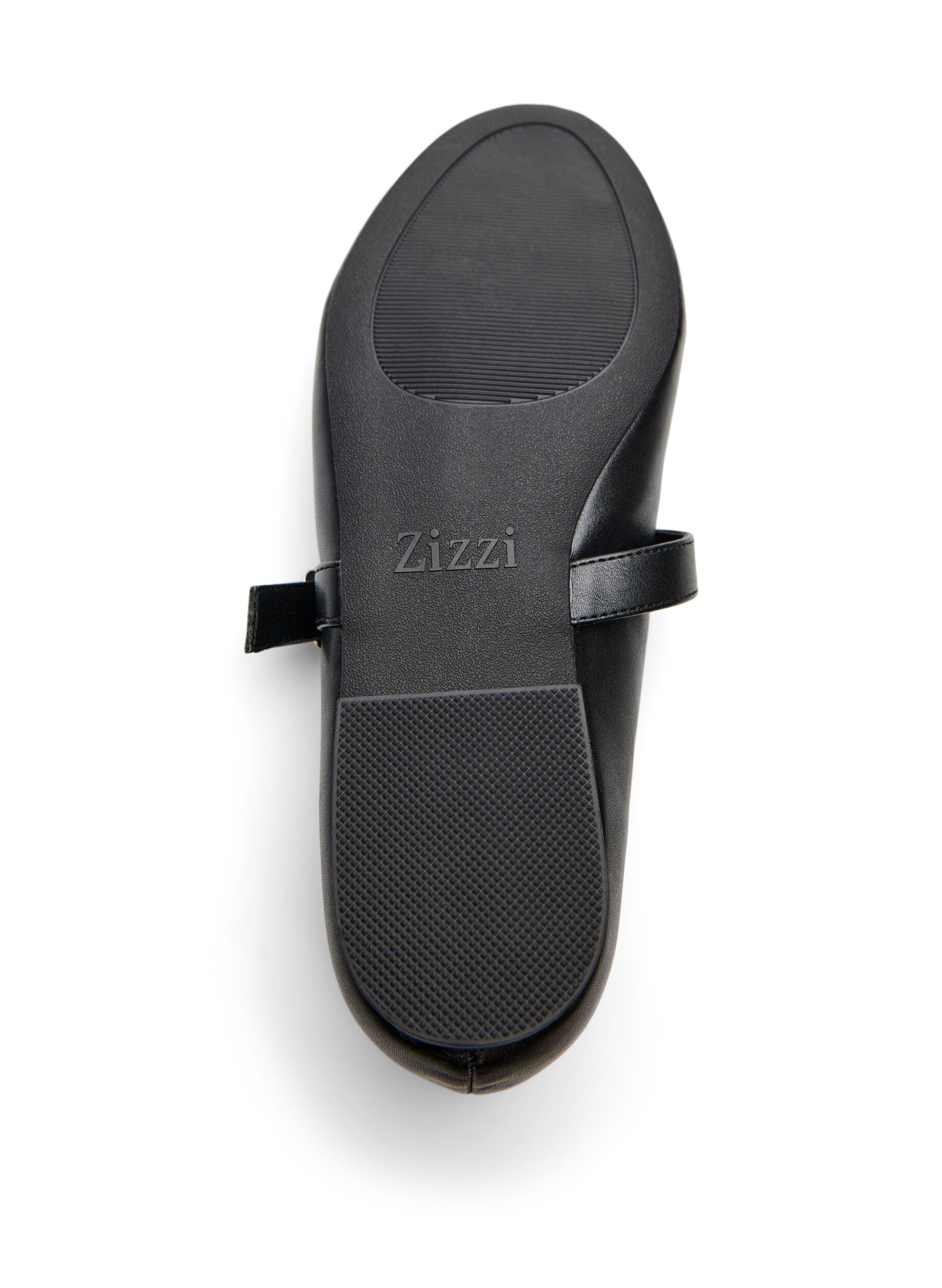 Zizzi Ballerinat tekonahasta remmill&auml;, Musta, Packshot image number 4
