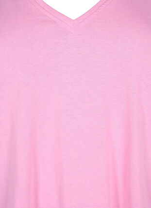 FLASH - T-paita v-pääntiellä, Begonia Pink, Packshot image number 2
