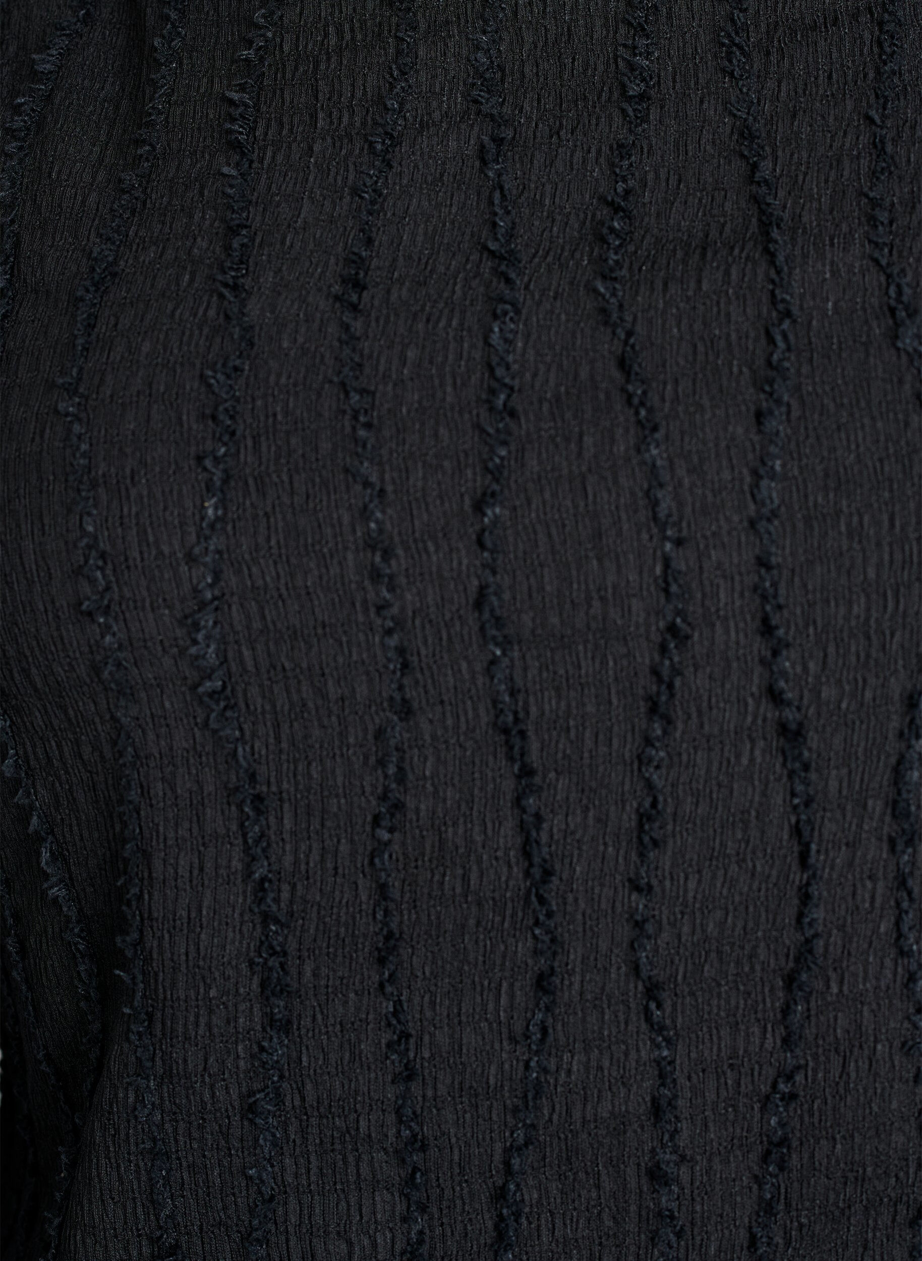 ZizziJerseypusero aaltoilevalla tekstuurilla, Musta, Packshot image number 2