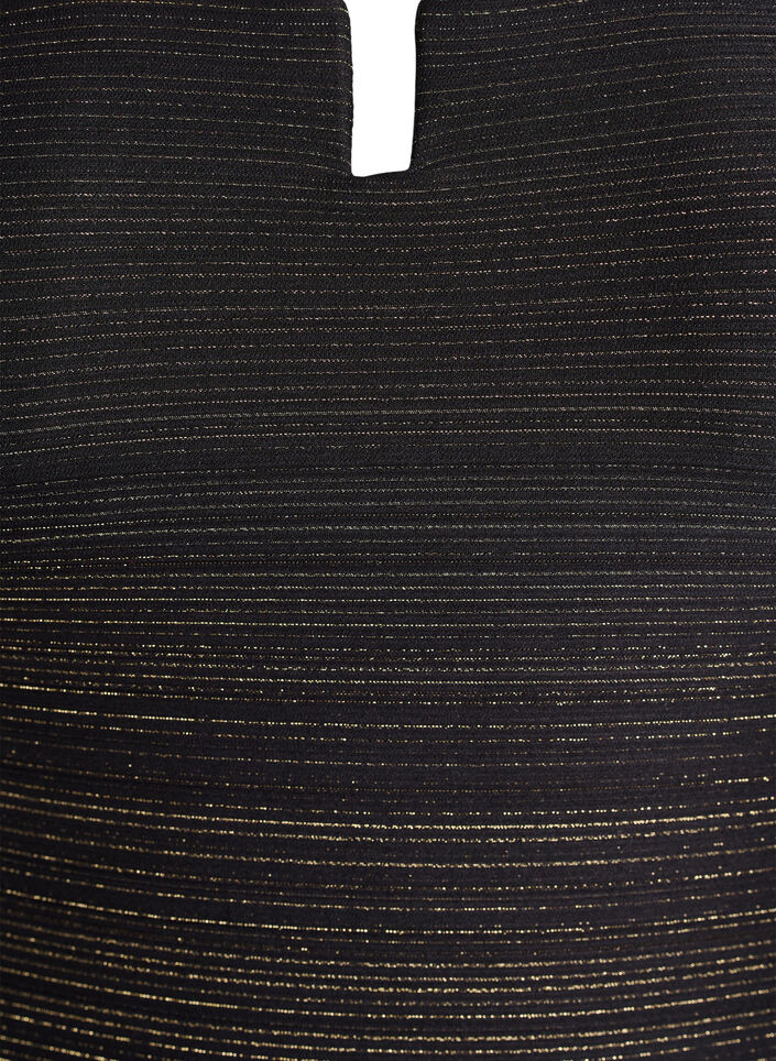 Uimapuku teksturoiduilla raidoilla ja etuyksityiskohdalla, Musta, Packshot image number 1