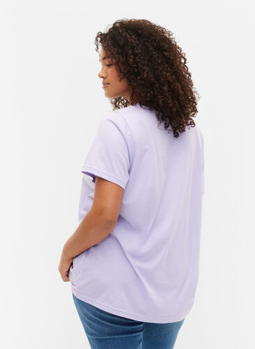 Puuvillainen t-paita printillä, Lavender ARIZONA, Model image number 1