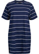 Lyhyt raidallinen trikoomekko, Sininen, Packshot image number 0