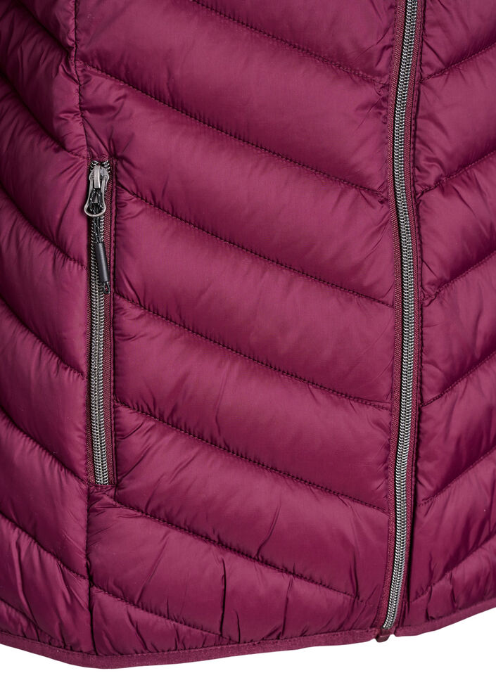 Kevyt takki hupulla, Tumma Bordeaux, Packshot image number 3