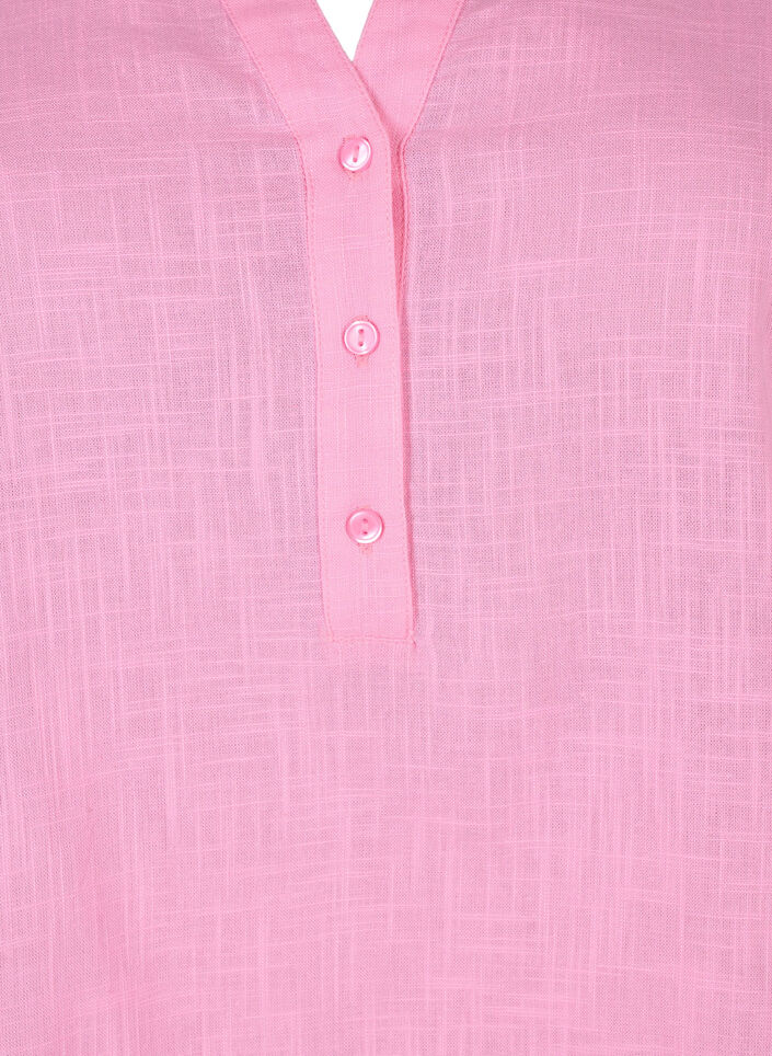 Puuvillainen paitapusero v-aukolla, Rosebloom, Packshot image number 2