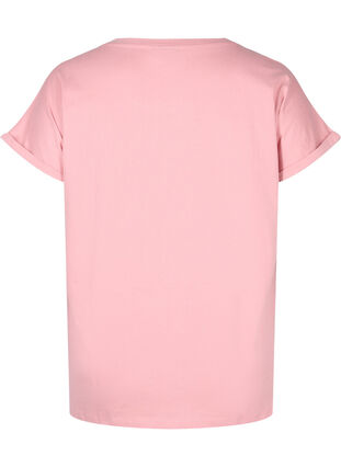 Puuvillainen t-paita broderi anglaisella, Blush, Packshot image number 1