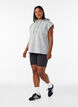 Hupullinen swetaritakki olkatoppauksilla, Harmaa, Model image number 1