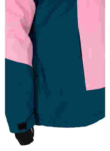 Talviurheilutakki irrotettavalla hupulla, Sea Pink Comb, Packshot image number 3