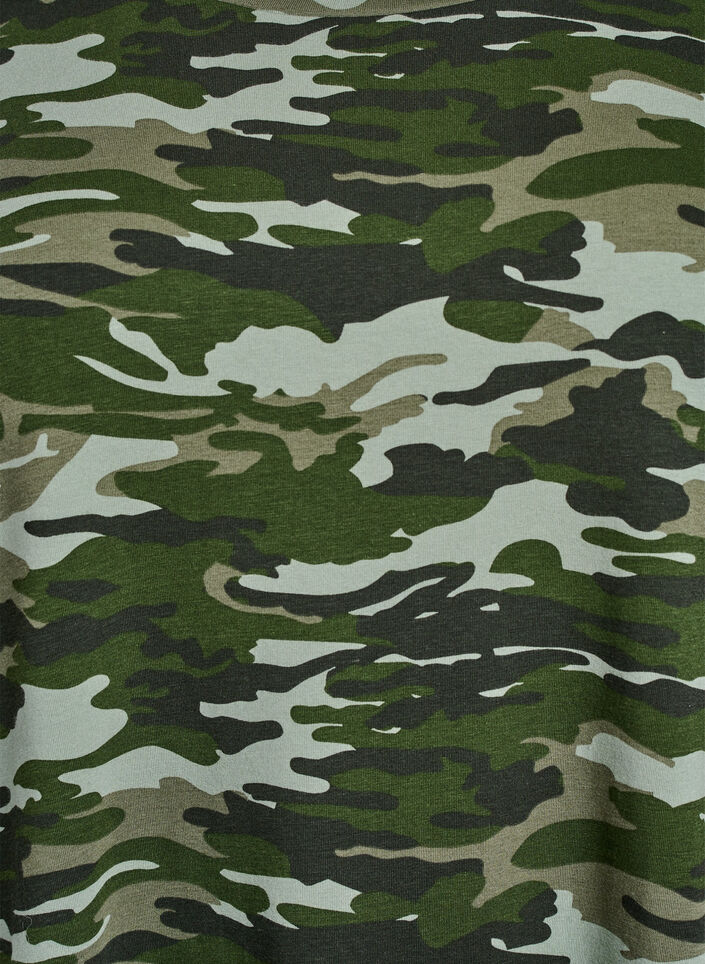 Lyhyt T-paitamekko puuvillatrikoosta, Vihreä, Packshot image number 2