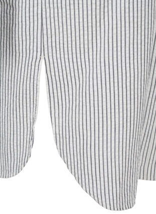 Raidallinen paitamekko puuvillasta, White Stripe, Packshot image number 3