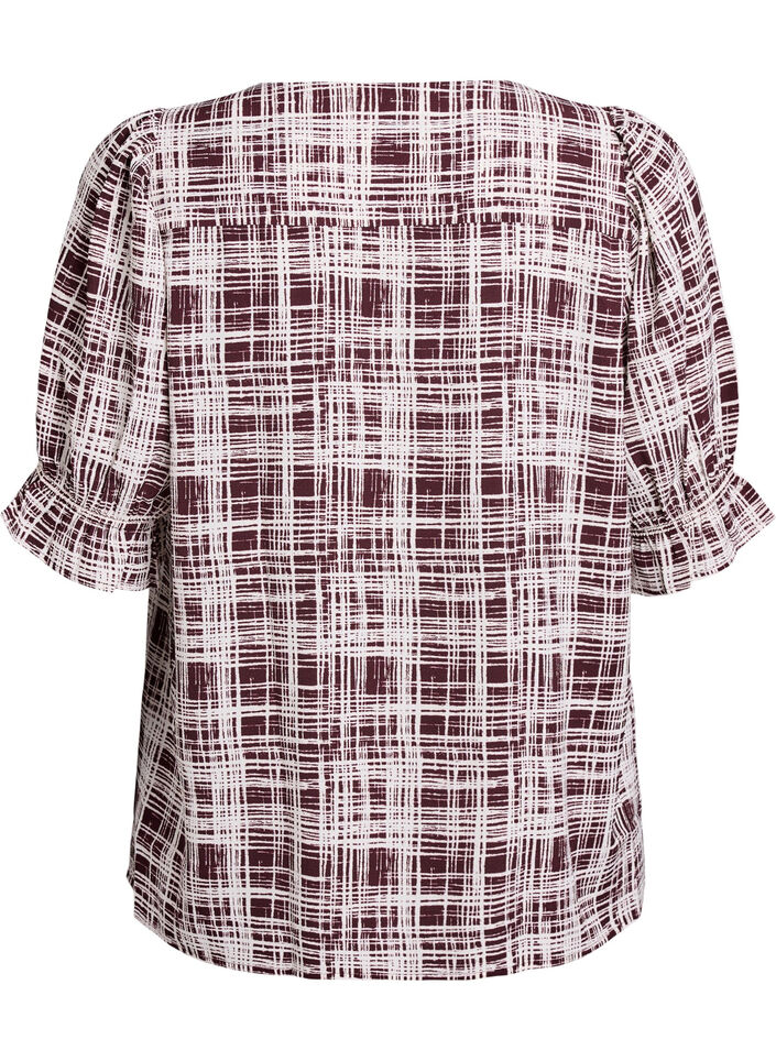 Puseropaita 1/2-hihoilla, Tumma Bordeaux, Packshot image number 1