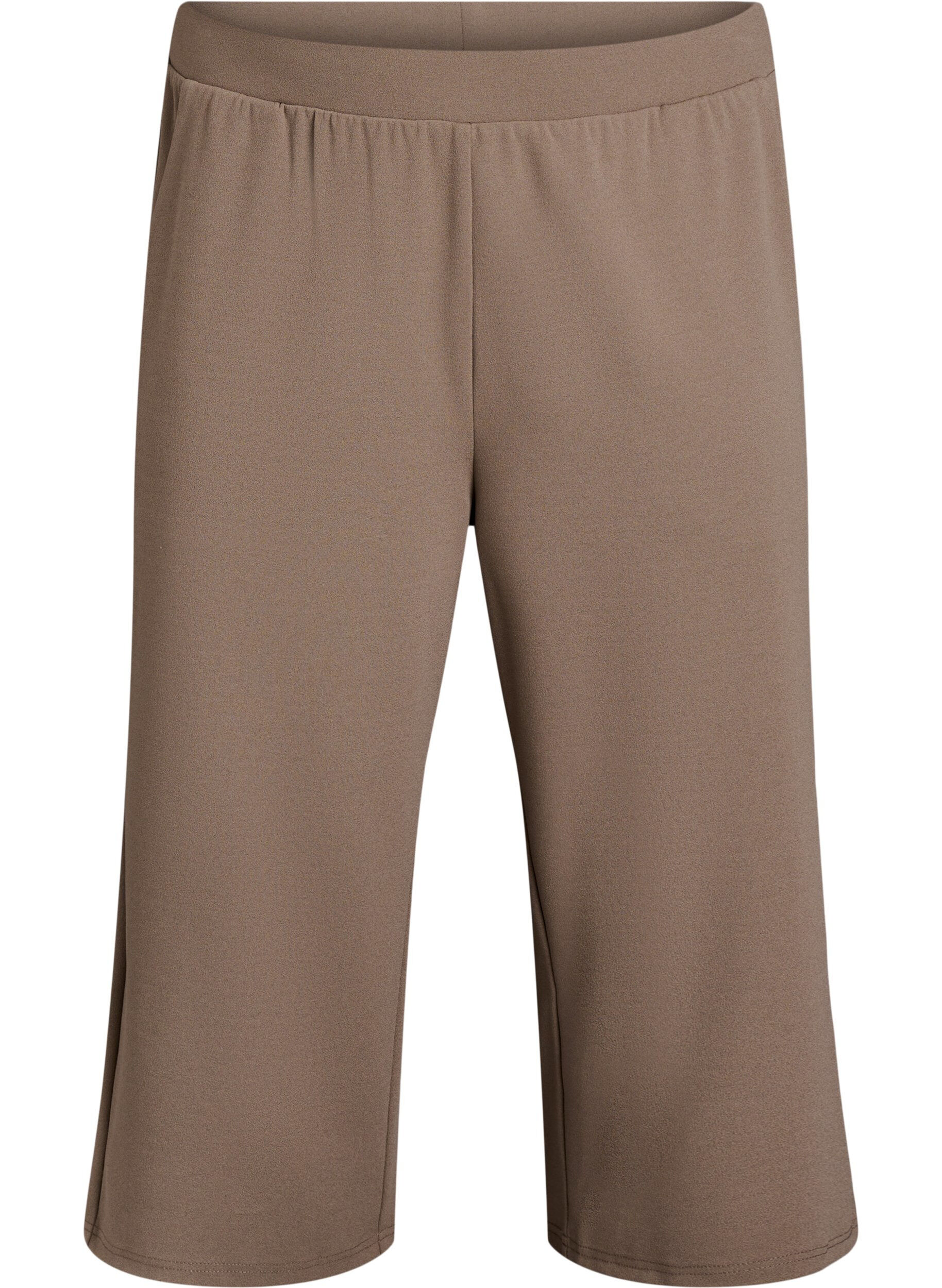 Zizzi FLASH - Korkeavy&ouml;t&auml;r&ouml;iset polvihousut rennolla istuvuudella, Ruskea, Packshot image number 0