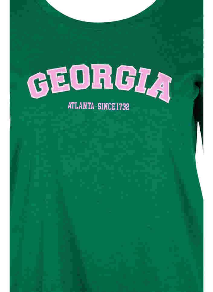 Puuvillainen t-paita painatuksella, Jolly Green Georgia, Packshot image number 2
