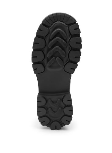 Leveänmallinen pitkä stretch saapas, Black, Packshot image number 5