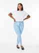 Amy korkea vy&ouml;t&auml;r&ouml;iset super slim fit -farkut, Sininen, Model image number 0