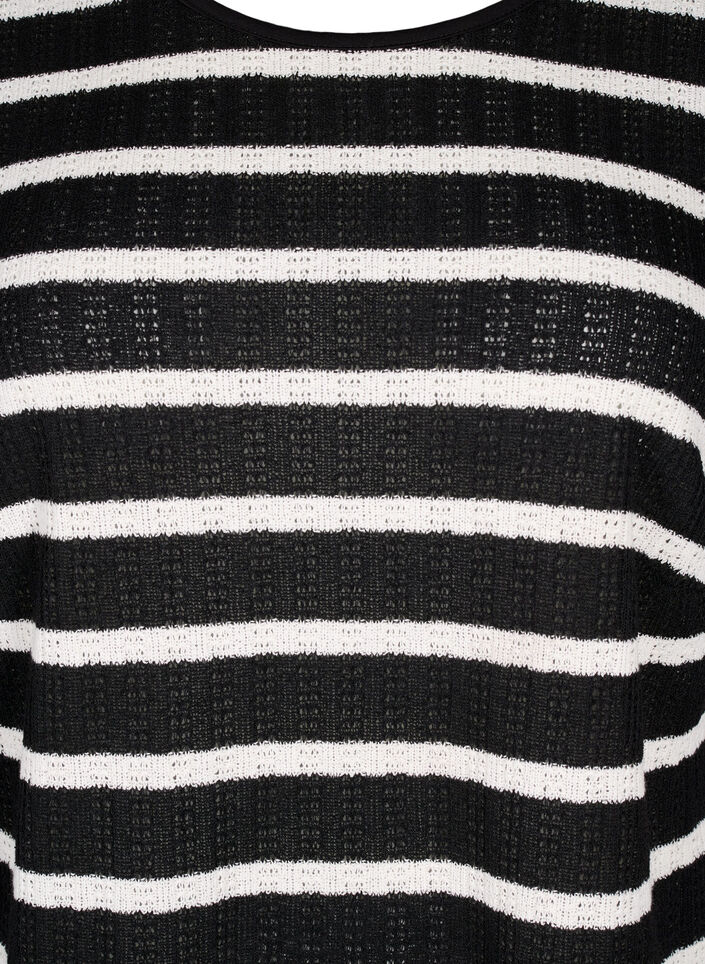 Raidallinen ja pitkähihainen pusero, Black Sand Stripe, Packshot image number 2