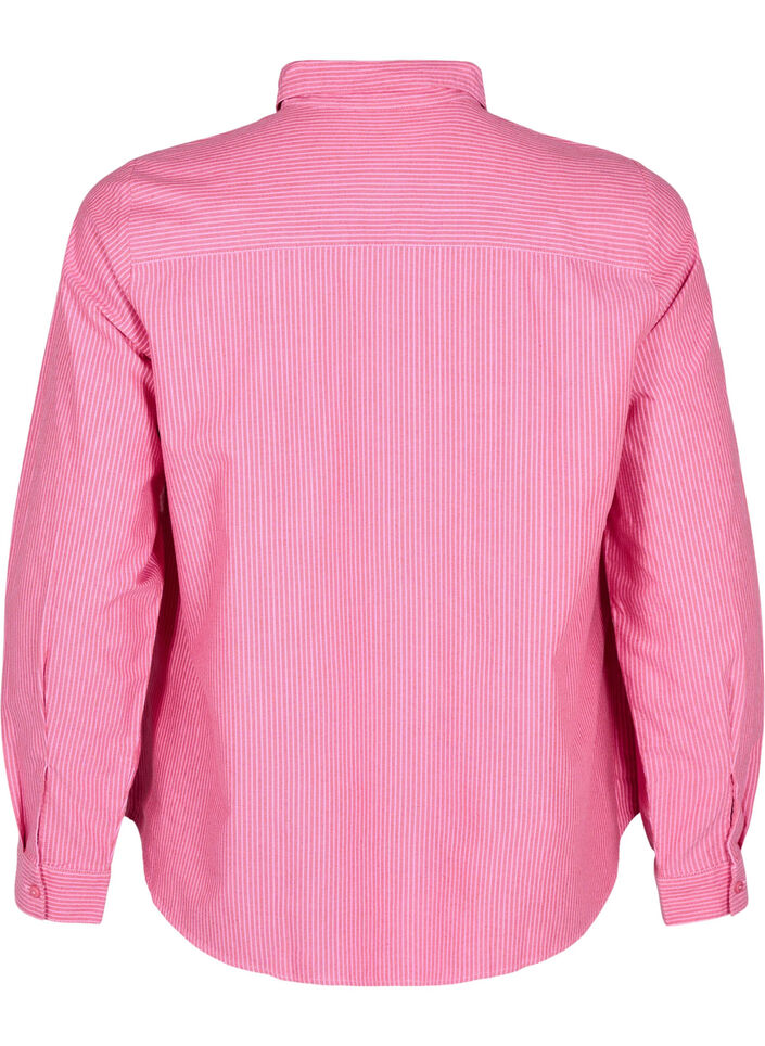 Pitk&auml;hihainen puuvillapaita, Punainen, Packshot image number 1