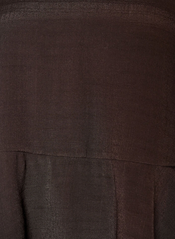 Pusero 3/4-hihoilla ja r&ouml;yhel&ouml;yksityiskohdilla, Ruskea, Packshot image number 2