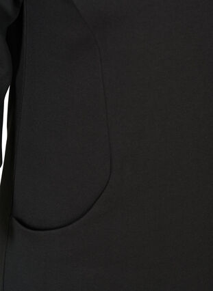Puuvillainen svetarimekko taskuilla a-mallissa , Black, Packshot image number 3