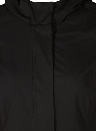 Takki taskuilla ja hupulla, Black, Packshot image number 2