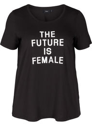 T-paita printillä, Black FUTURE 