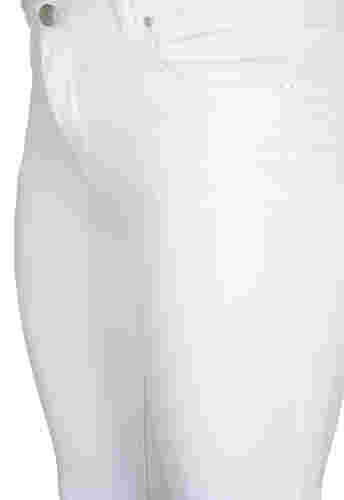Slim fit Emily-farkut normaalilla vyötäröllä, White, Packshot image number 2