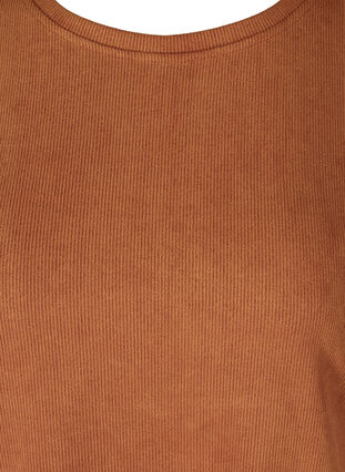 Yksivärinen mekko pyöreällä pääntiellä, Glazed Ginger, Packshot image number 2