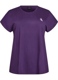 Yksivärinen treeni-T-paita, Violetti