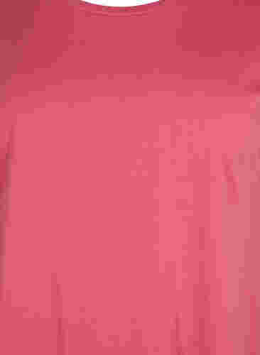 Lyhythihainen t-paita puuvillasekoitteesta, Rasperry Pink, Packshot image number 2