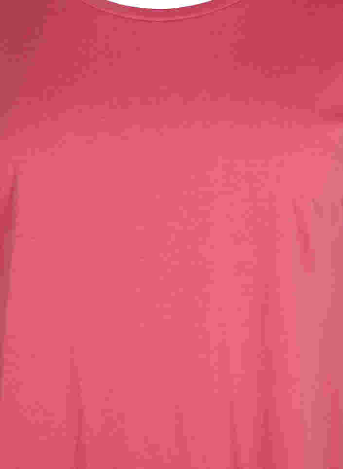 Lyhythihainen t-paita puuvillasekoitteesta, Rasperry Pink, Packshot image number 2