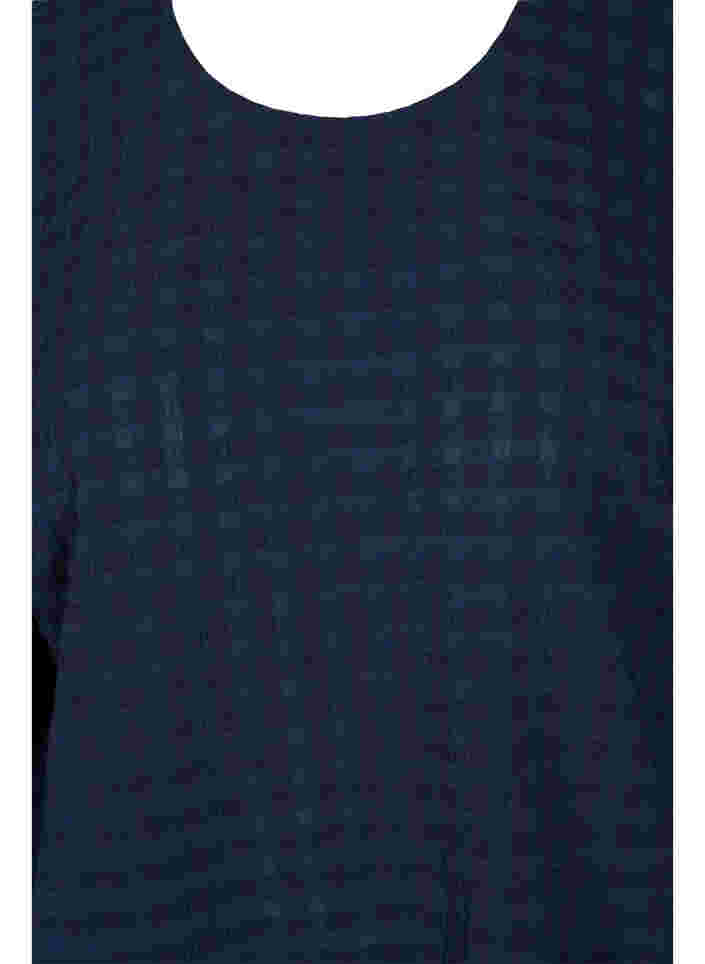 Pusero tekstuurilla ja 1/2-hihoilla , Navy Blazer, Packshot image number 2