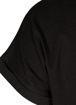 T-paita puuvillasekoitteesta, Black, Packshot image number 3