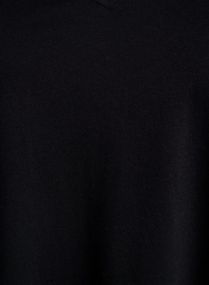 FLASH - 2-pack v-kaula-aukkoisia t-paitoja, Black/Black, Packshot image number 2