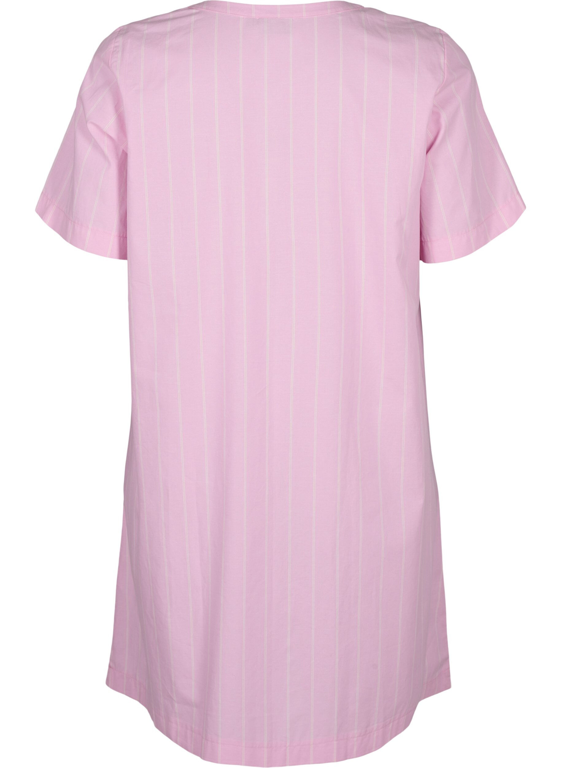 Zizzi Raidallinen mekko luomupuuvillaa, Lilac Sachet, Packshot image number 1