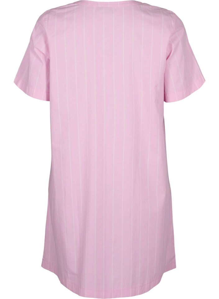 Raidallinen mekko luomupuuvillaa, Lilac Sachet, Packshot image number 1