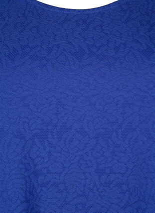 Pitkähihainen kuvioitu pusero, Deep Ultramarine, Packshot image number 2