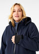 Softshell-takki irroitettavalla hupulla, Sininen, Model image number 3
