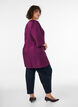 Kiilt&auml;v&auml; tunika V-p&auml;&auml;ntiell&auml; ja 3/4-hihoilla, Violetti, Model image number 2