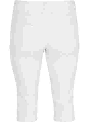 Slim fit Emily-farkkucaprit, Bright White, Packshot image number 1