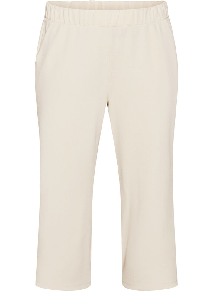 V&auml;lj&auml;t 7/8 pituiset housut, Beige, Packshot image number 0