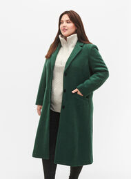 Napillinen takki taskuilla, Trekking Green Mel, Model