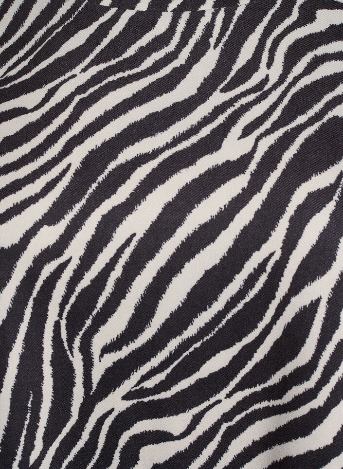 Lyhyt A-linjainen mekko 7/8-hihoilla, Musta, Packshot image number 2