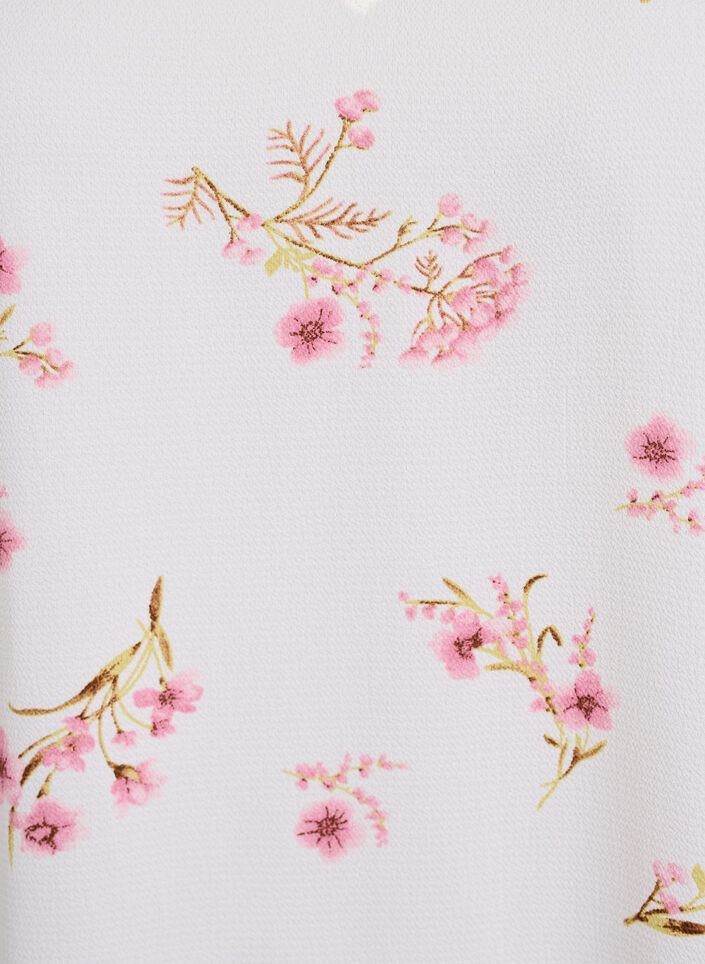 Printtitoppi v-p&auml;&auml;ntiell&auml;, Valkoinen, Packshot image number 2